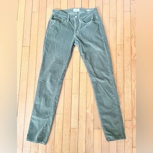 FRAME Men's L'Homme Corduroy Slim Jeans Pants Size 28 x 30 Gray